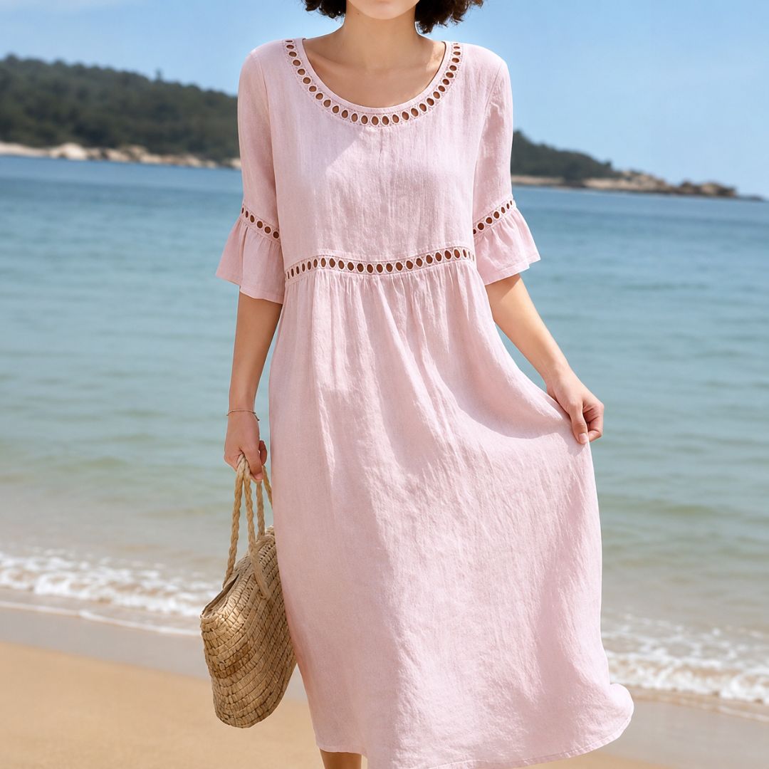 Oriana Eyelet Boho Dress