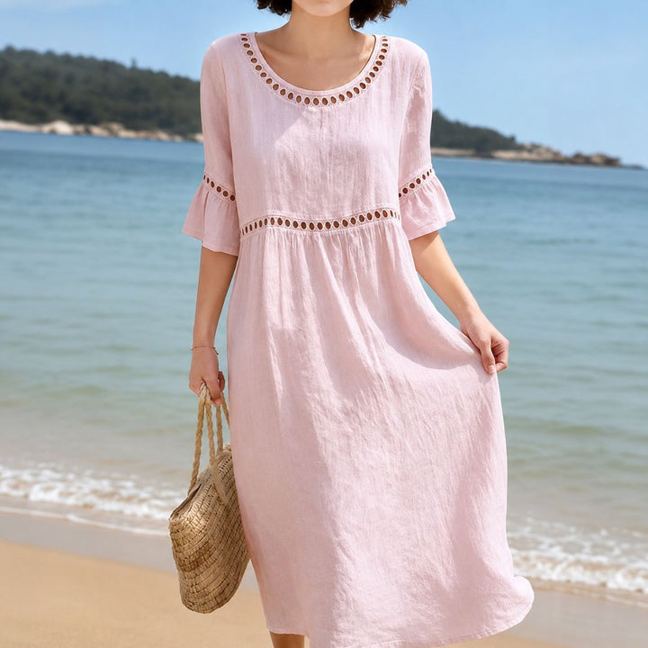 Oriana Eyelet Boho Dress