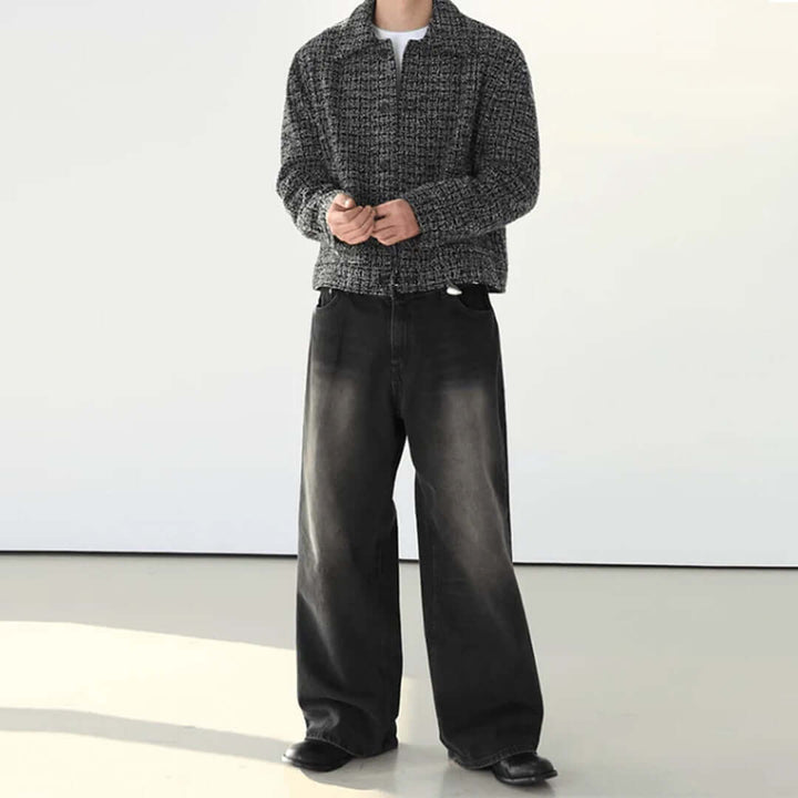 Nomura Washed Wide Straight Jeans