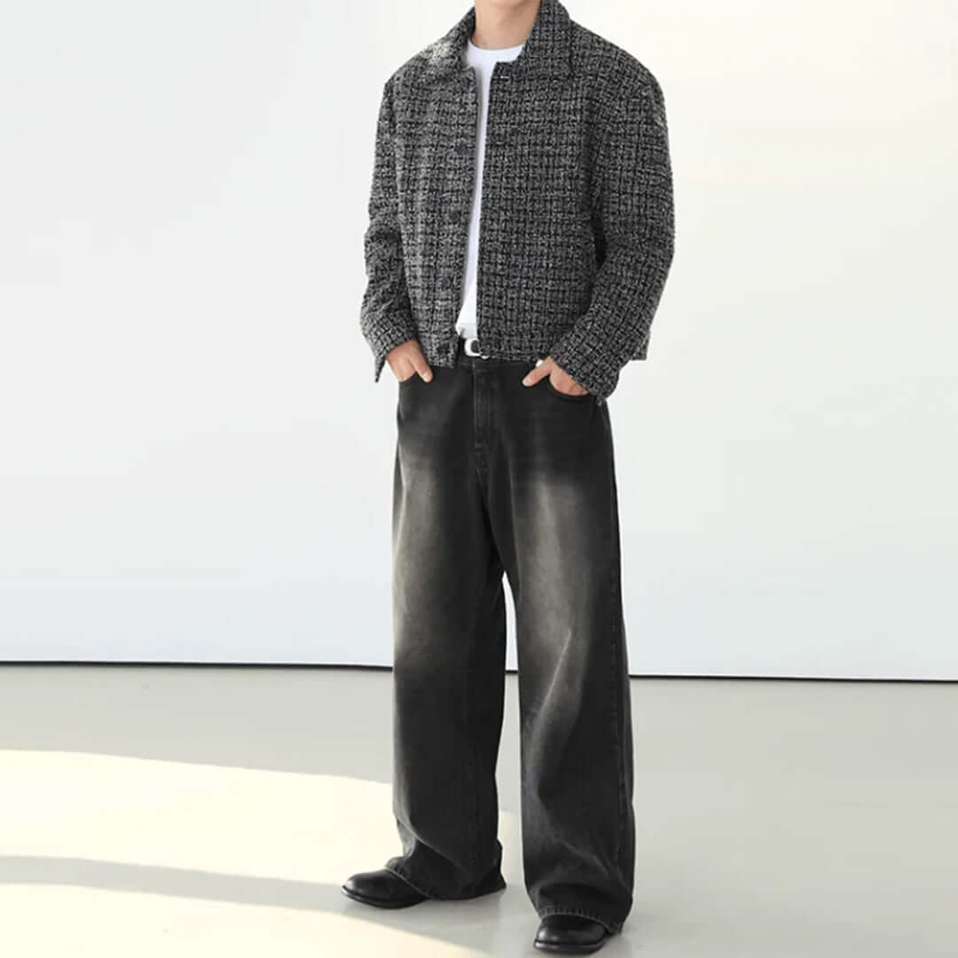 Nomura Washed Wide Straight Jeans
