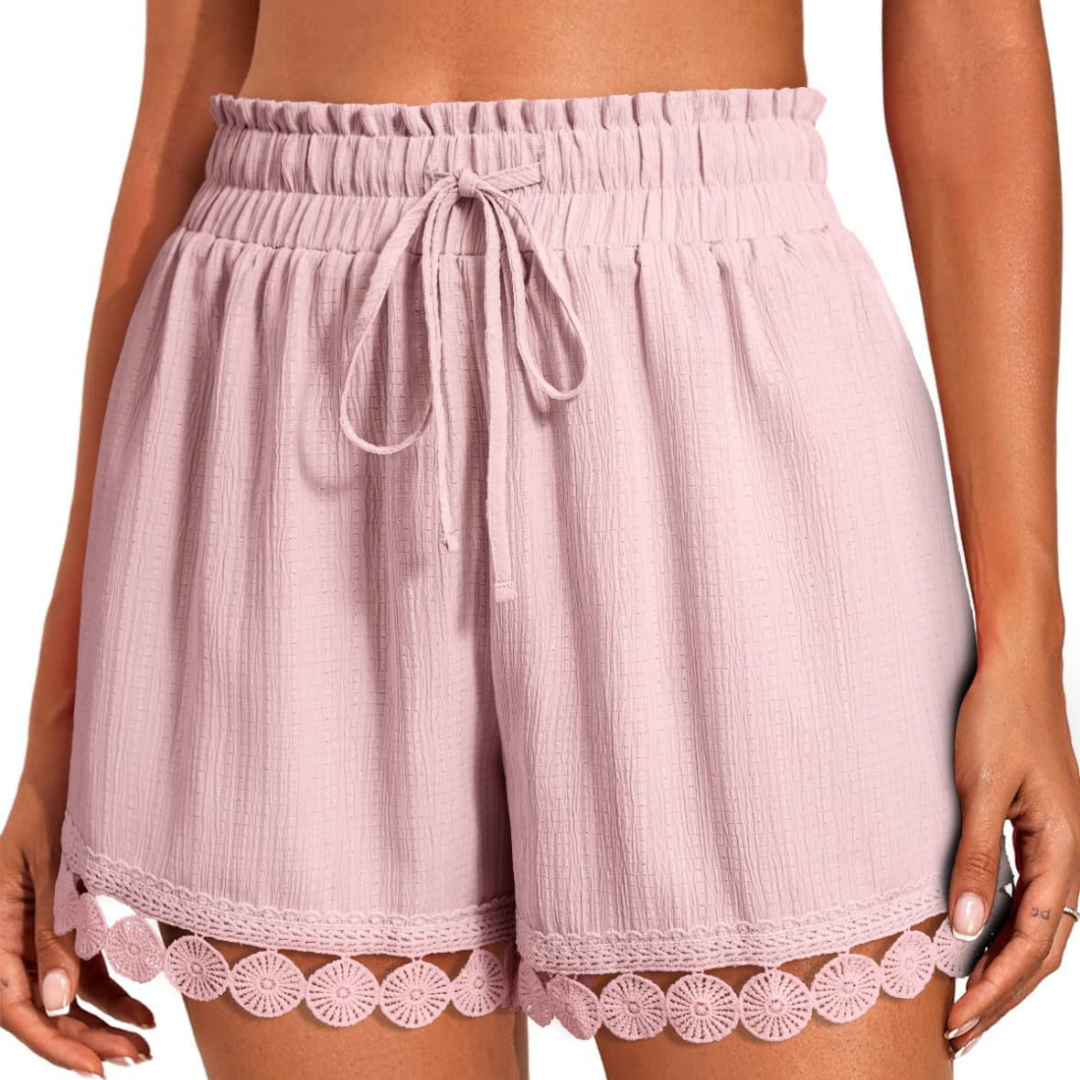 Ophelia Lace-Trim Women Shorts