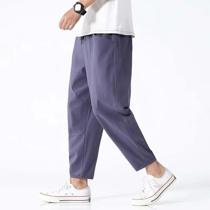 Kyoto Linen Blend Cropped Pants