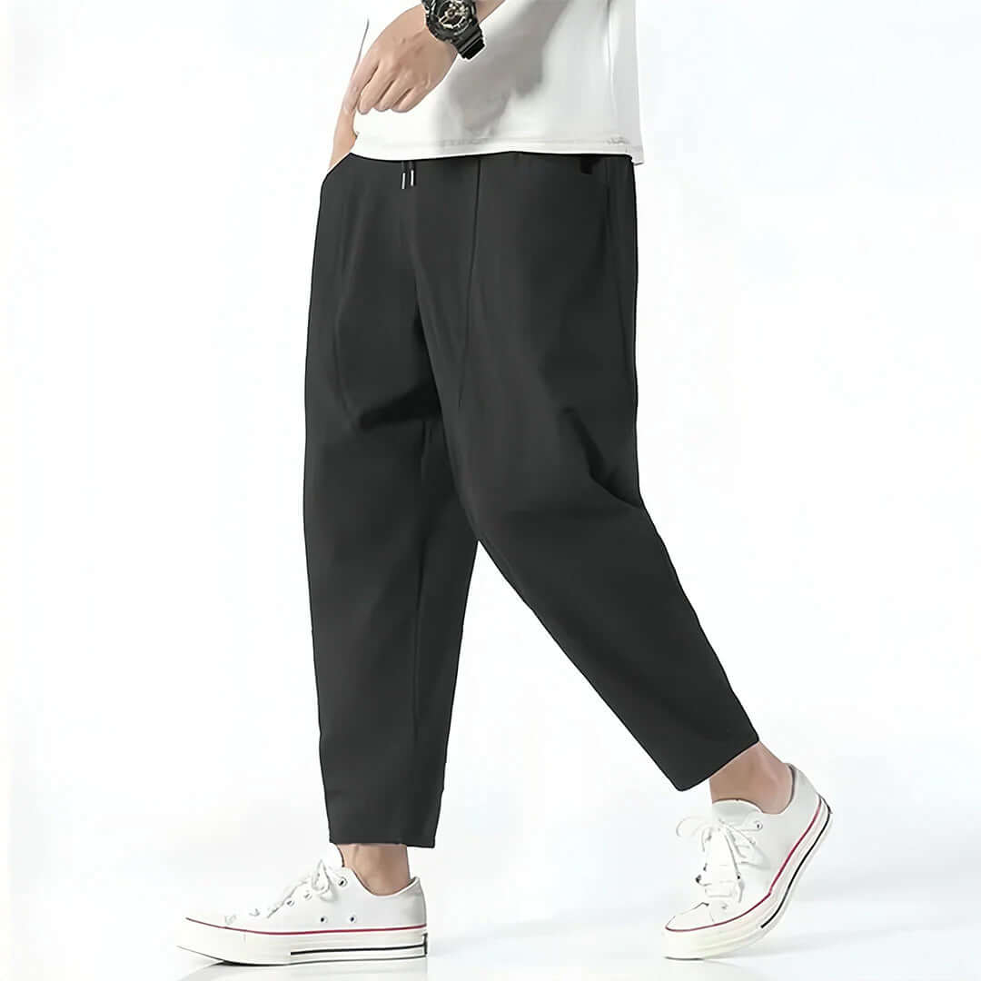 Kyoto Linen Blend Cropped Pants