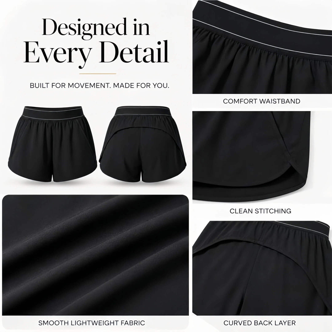 Pia High Waisted Athletic Shorts