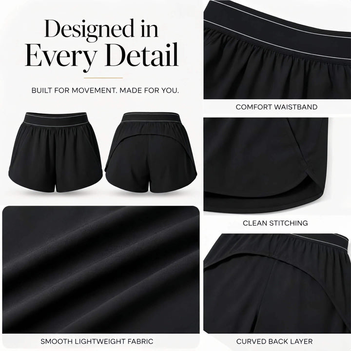 Pia High Waisted Athletic Shorts