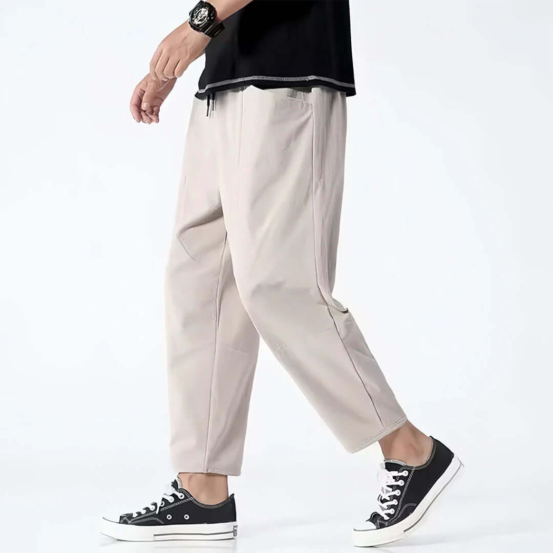 Kyoto Linen Blend Cropped Pants
