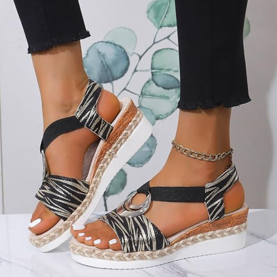 Alessandra Platform Wedge Sandals