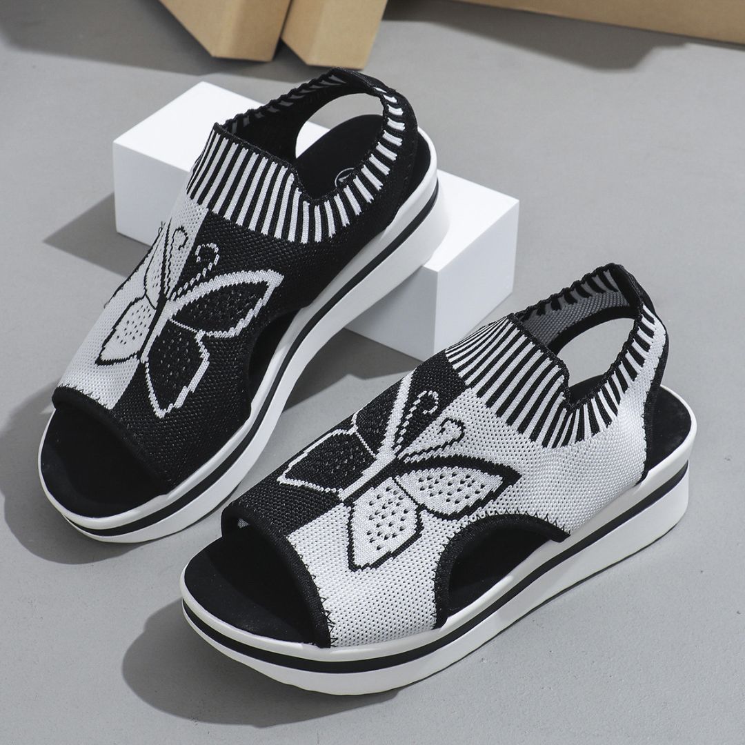 Naxos Butterfly Knit Platform Sandals