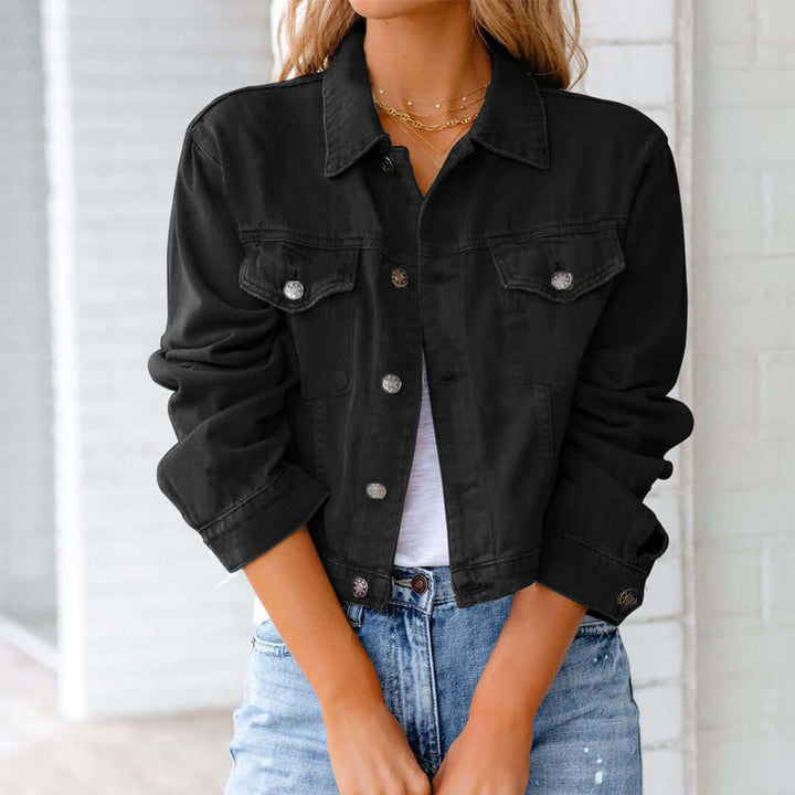 Zaya Cropped Denim Jacket