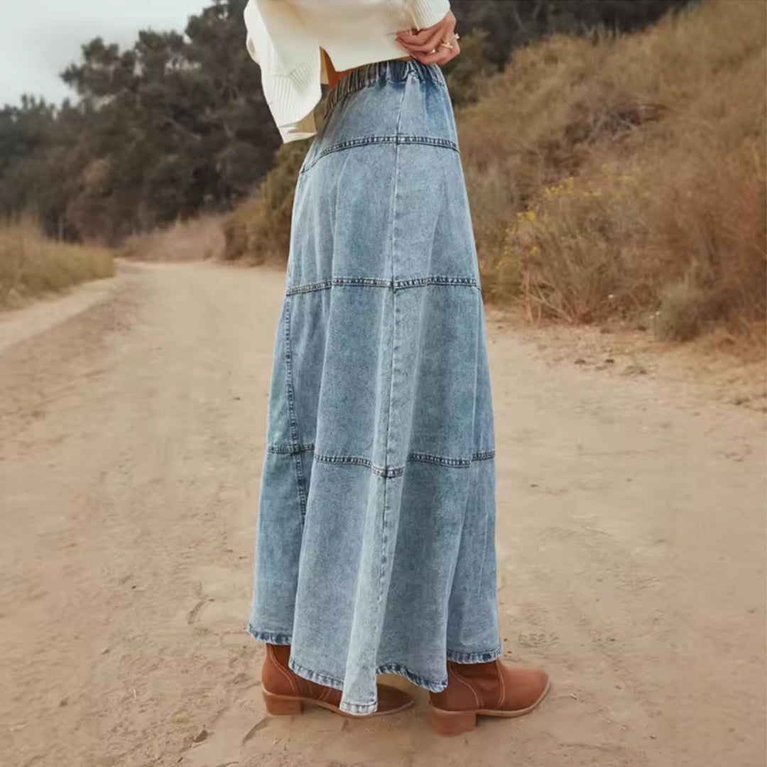 Lila Denim Skirt