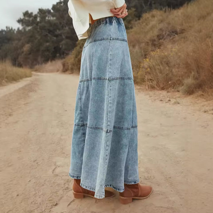 Lila Denim Skirt