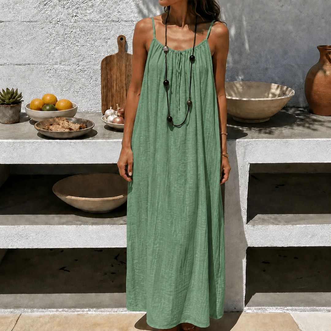 Mia Spaghetti Strap Maxi Dress