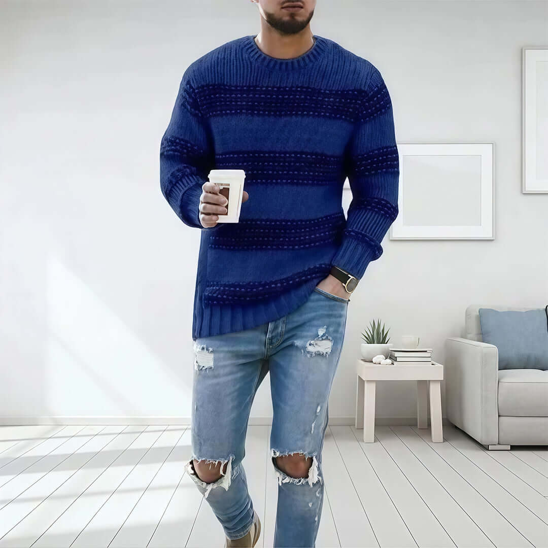 Harlan Striped Chunky Knit Sweater