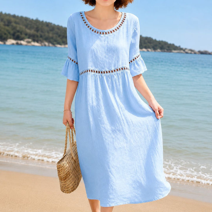 Oriana Eyelet Boho Dress