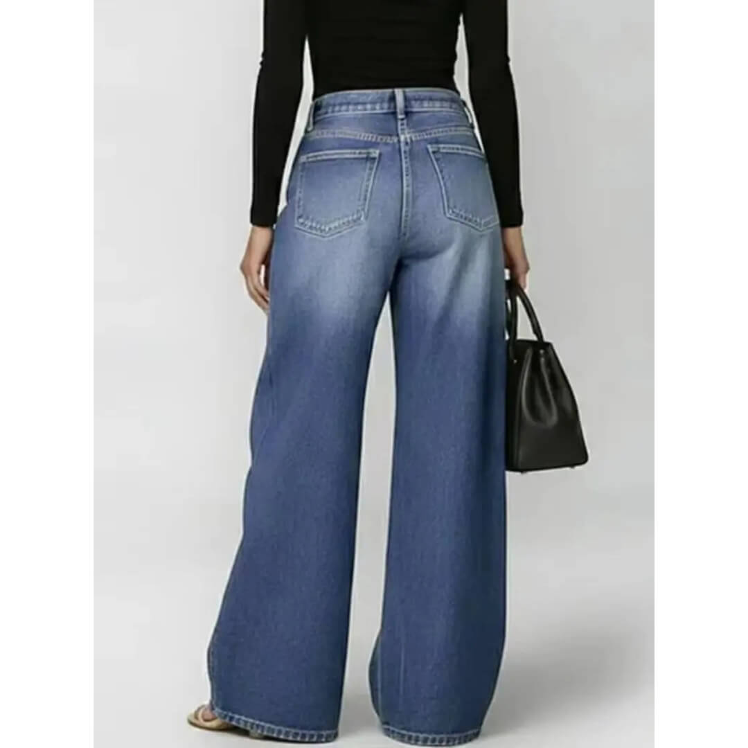 Camilla Eyelet Wide-Leg Jeans