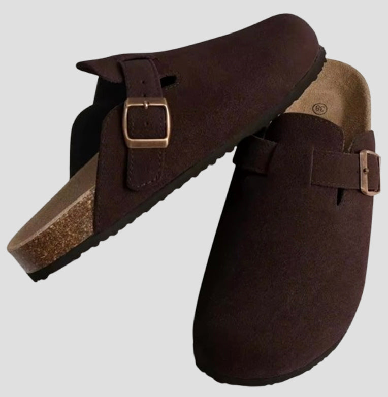 Premium Suede Comfort Mules