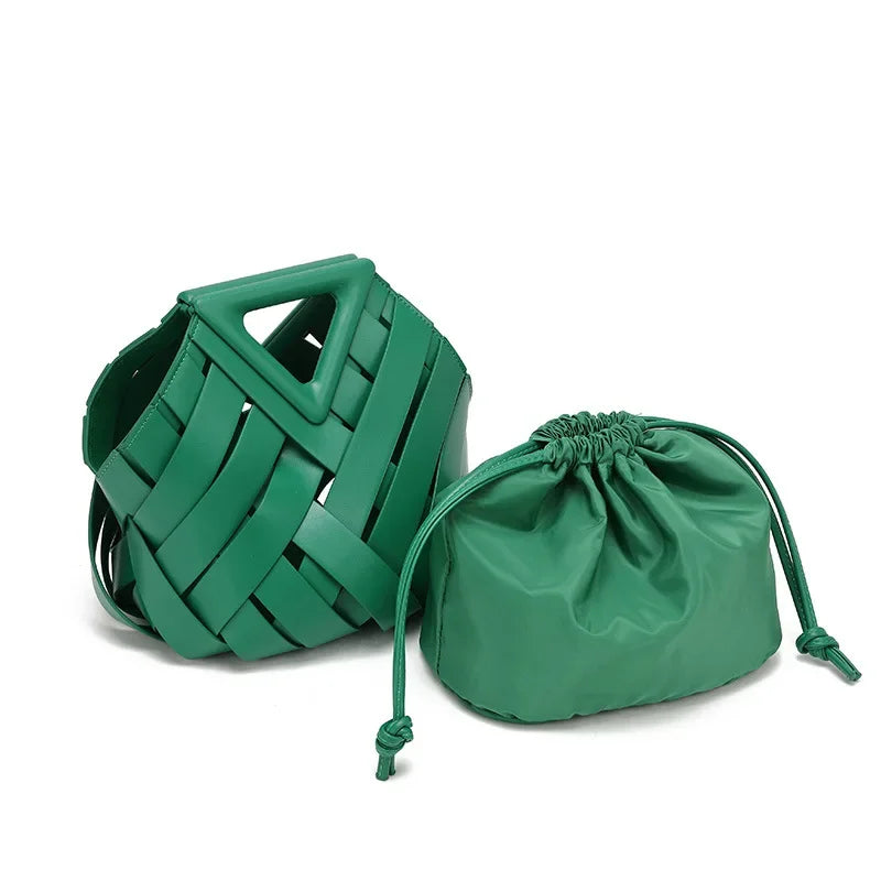 Verona Handwoven Mini Bucket Bag