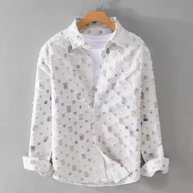 Denim Classic Frayed Shirt